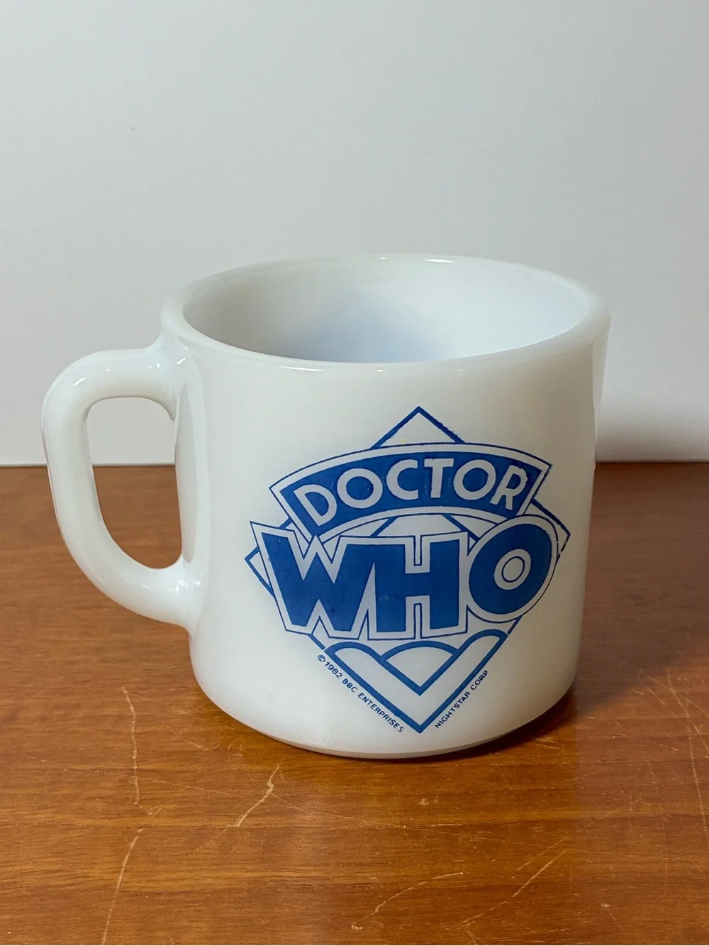 Vintage Anchor Hocking Oven-Proof Doctor Who Mug 1982 Unused